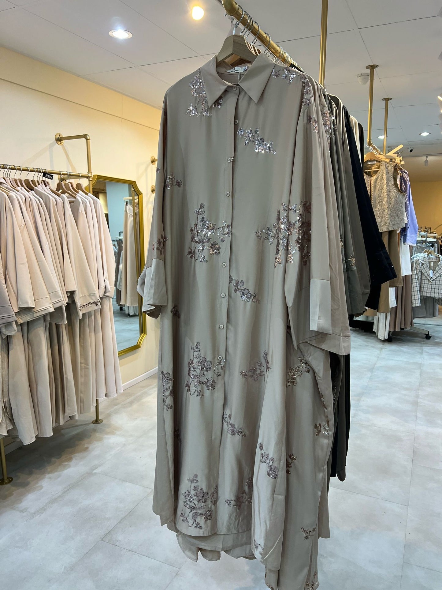 Oversized jurk met glitter