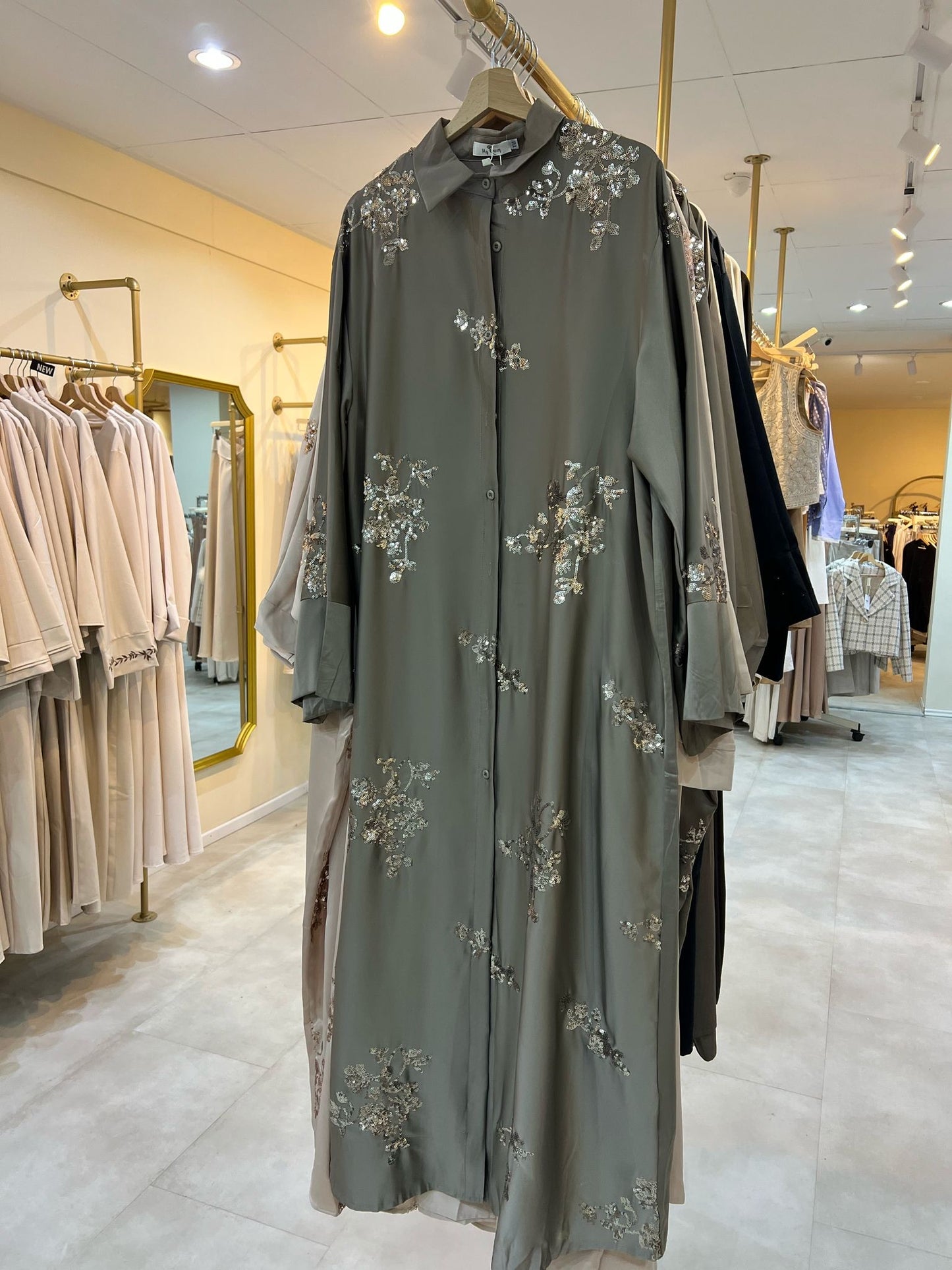 Oversized jurk met glitter